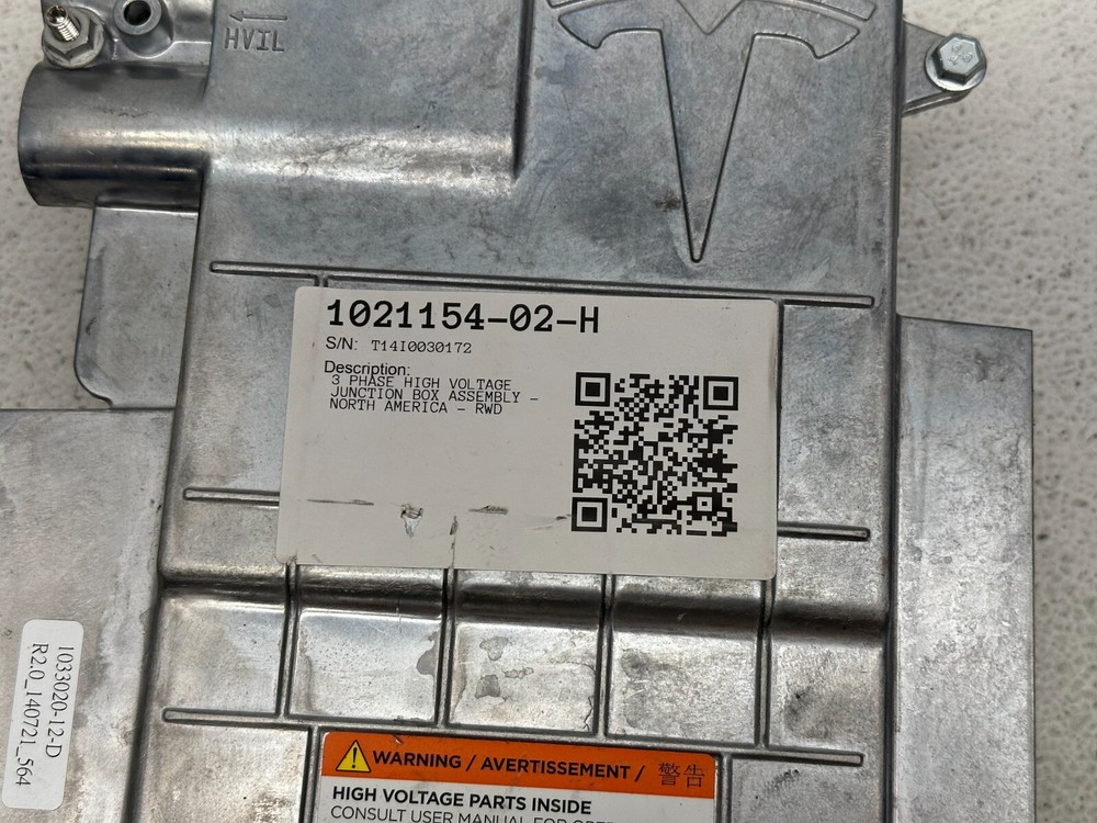 2012-2016 TESLA MODEL S REAR HIGH VOLTAGE JUNCTION BOX OEM