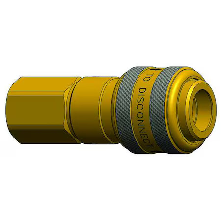 Dixon 2Df2-B Coupler, Brass, 1/4 Fnpt, 1/4 Body