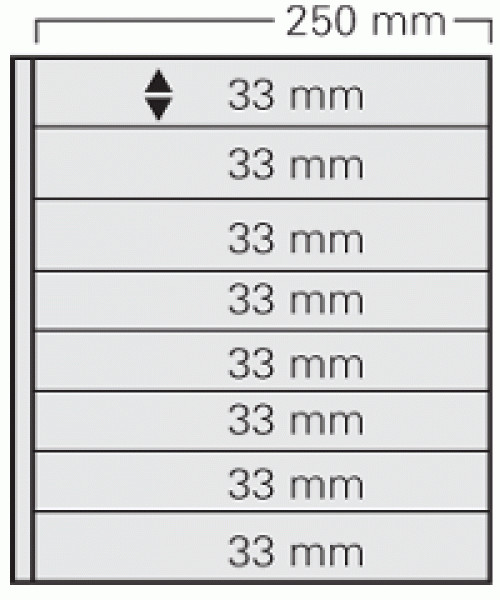 Black Garant Stock Page Per 5-8 Strips