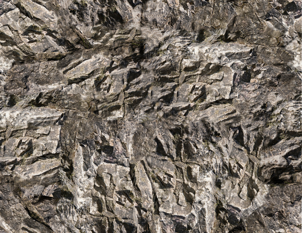 N Scale Rock Model Train Scenery Sheets –5 Seamless 8.5x11 Gray