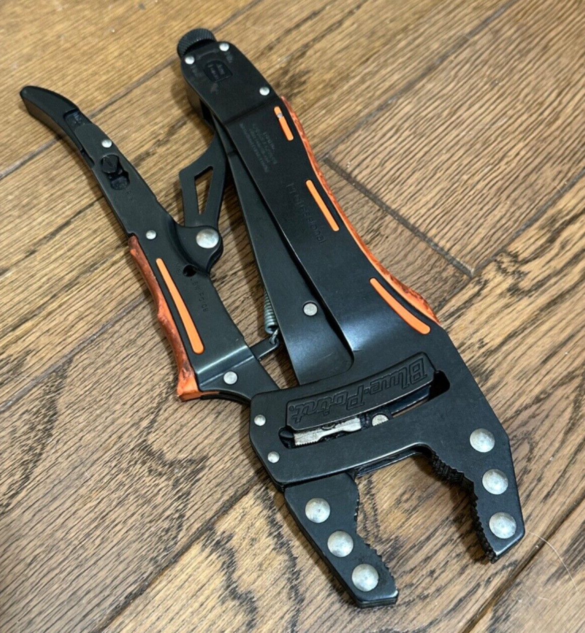 🇺🇸 Blue Point Tools Self Locking Pliers Vise Max Grip Force Adjustable Orange