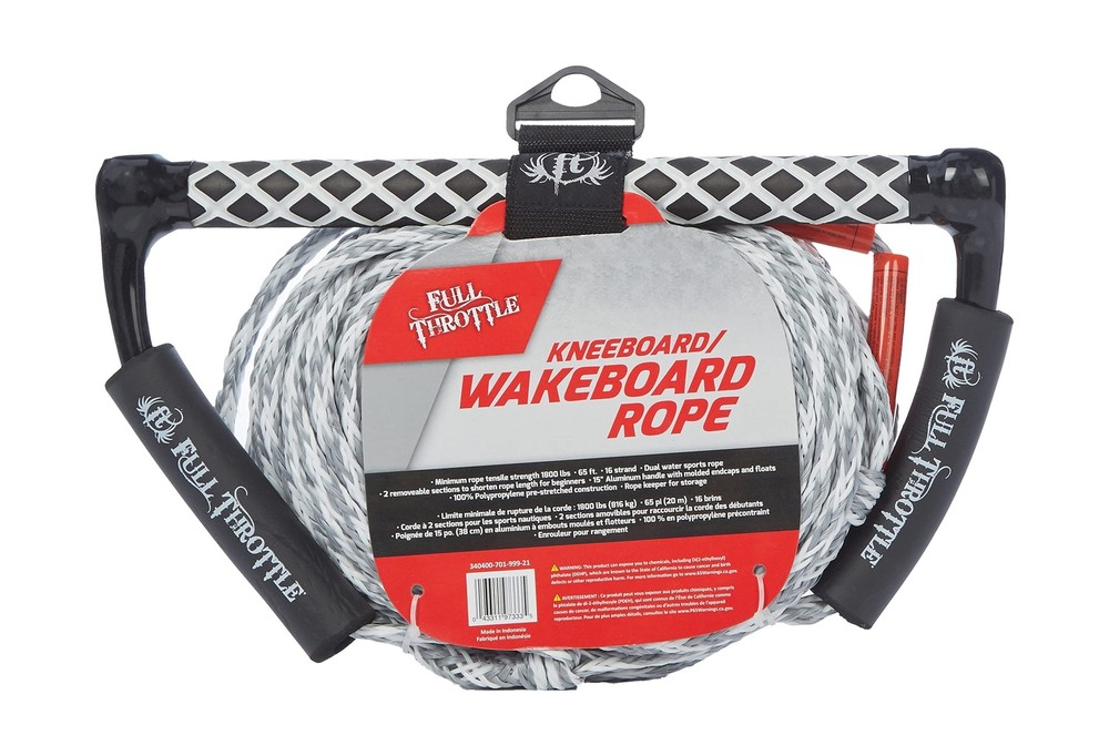 Full Throttle Wakeboard/Kneeboard Rope with Handle