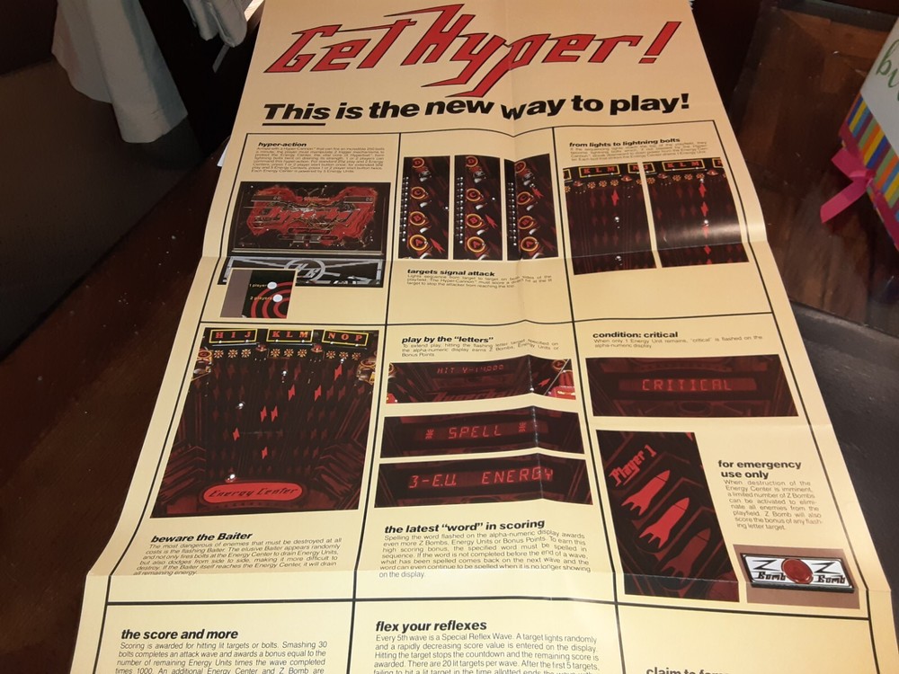 Hyperball Williams Electronics Pinball Arcade Promo Poster!