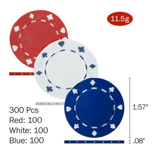 Foldable Poker Table Topper Set - 300 Chips, 2 Decks, Carry Case & Buttons