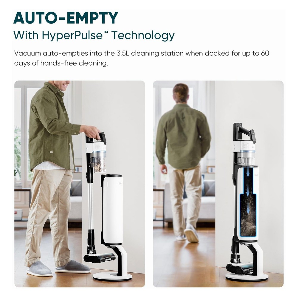LEVOIT AERO Cordless Vacuum w/ Auto-Empty & HEPA Filter