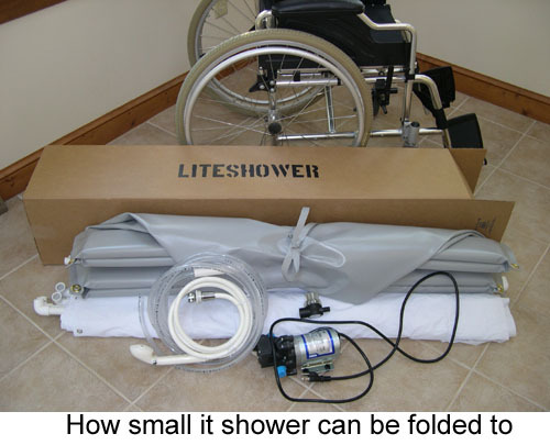 Portable Shower | Wheelchair-accessible Showers | LiteShower Standard Model