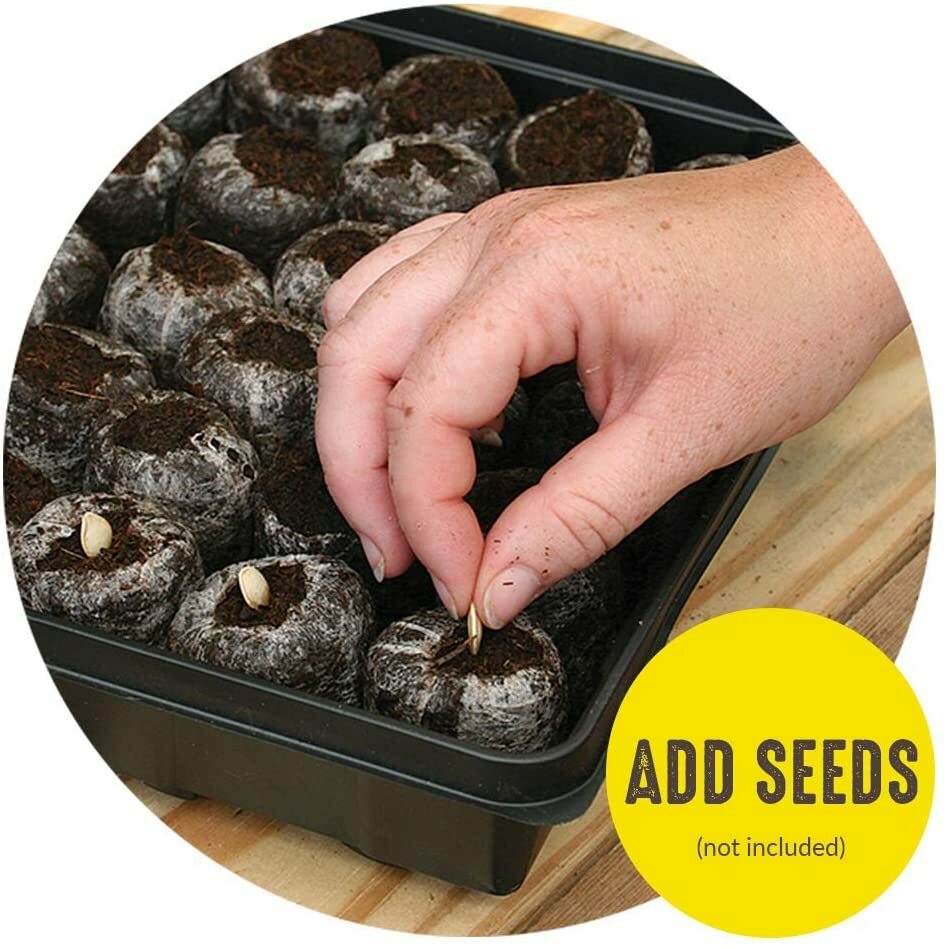50mm Jiffy Peat Pellets, FAST SHIP Sold sets of 10,25,50,100,486 Seed Starting