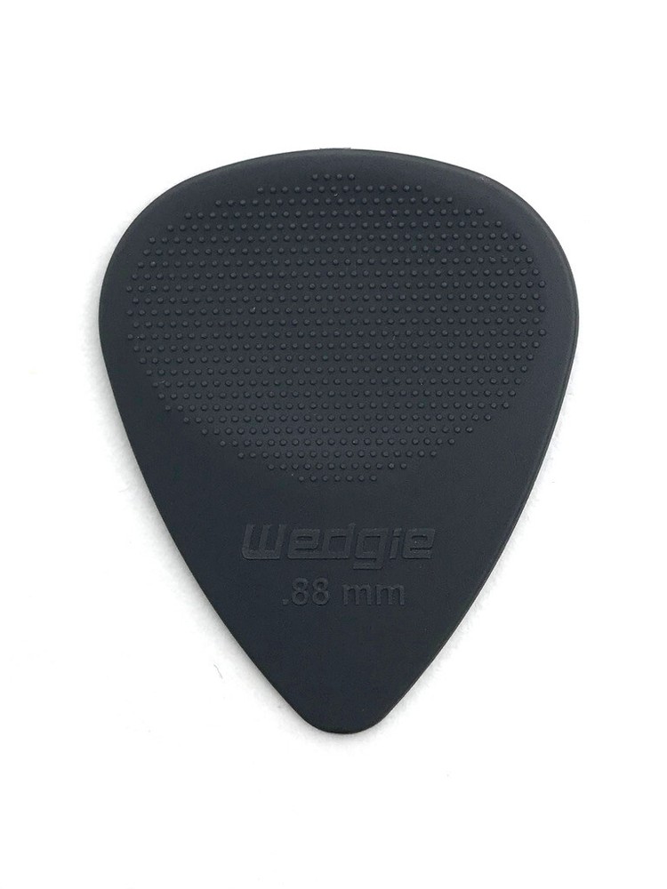 Wedgie Nylon XT Guitar Picks | Textured | .88mm | Dark Grey | 12 pcs