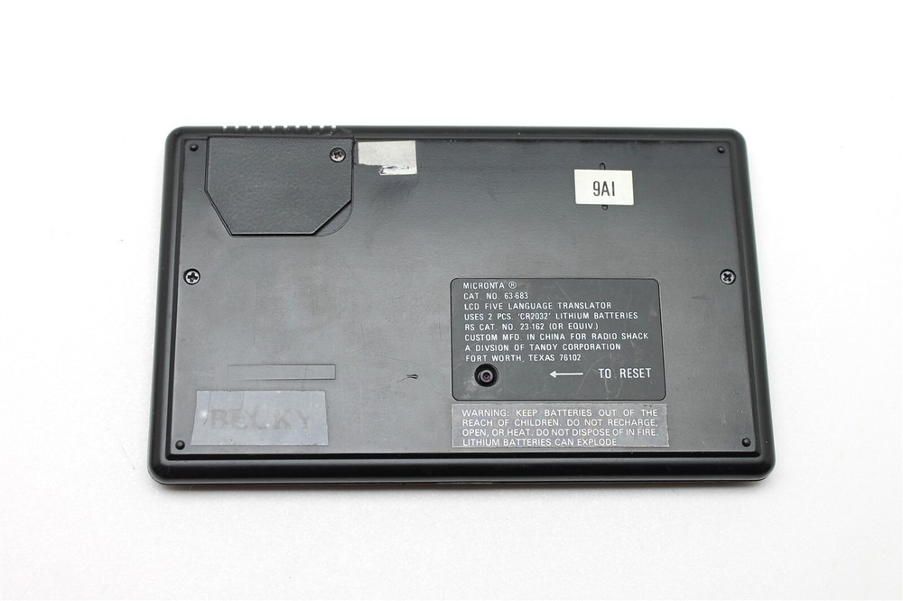 Micronta Five Language Translator 63-683