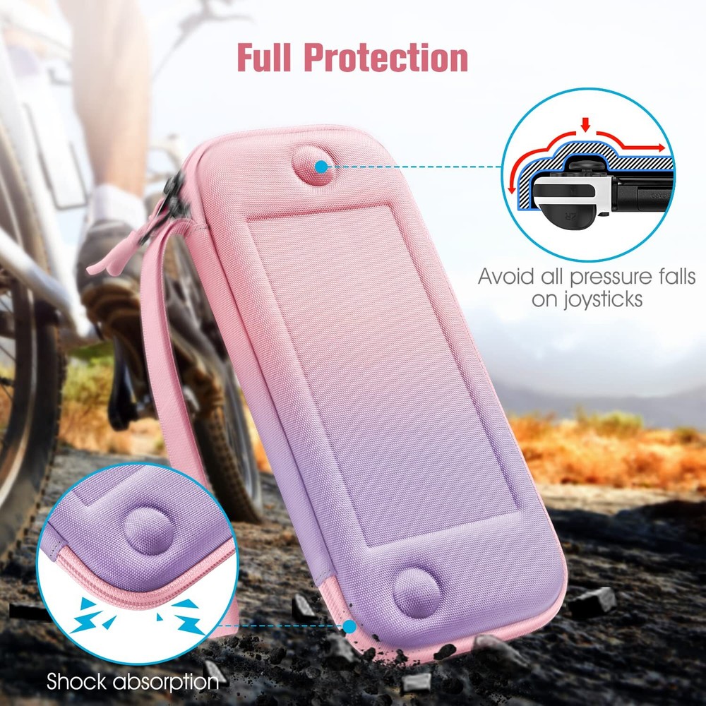 Slim Carrying Case for Nintendo Switch OLED Model 2021/Switch 2017 Storage Bag