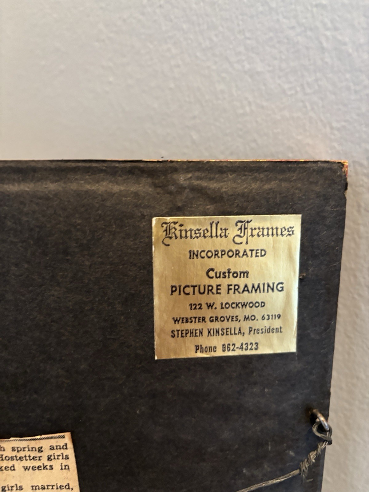 Antique Civil War Photo – 9 Sisters – Framed w/ Newspaper History Framed 1860’s