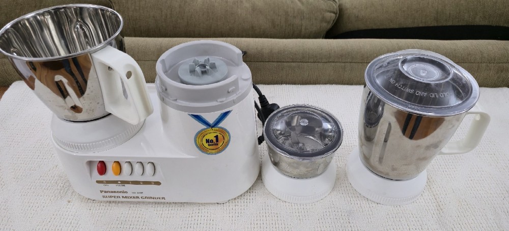 Panasonic Super Mixer Grinder MX-216E With Accessories Clean Nice Untested!