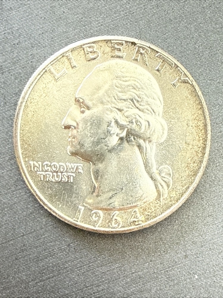 1964 P/1949 D 4 Silver Washington Quarters