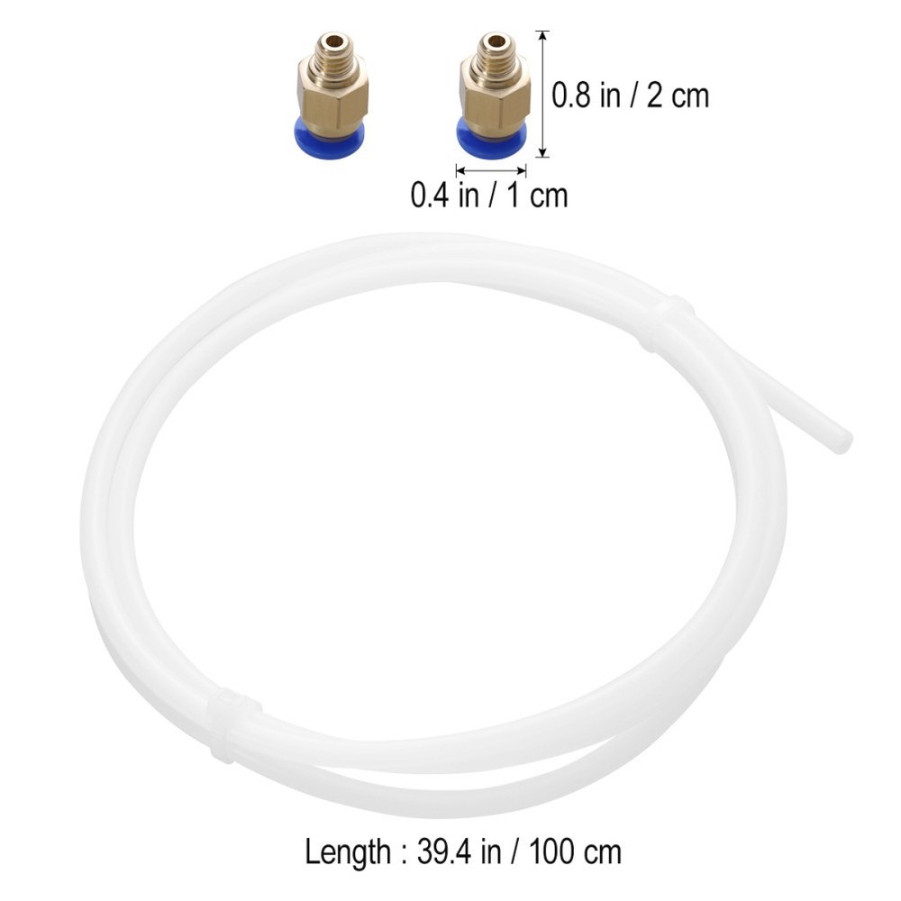 Joint Straight Tubes Leak Proof Air Fitting 3d Printer Connector 1.75