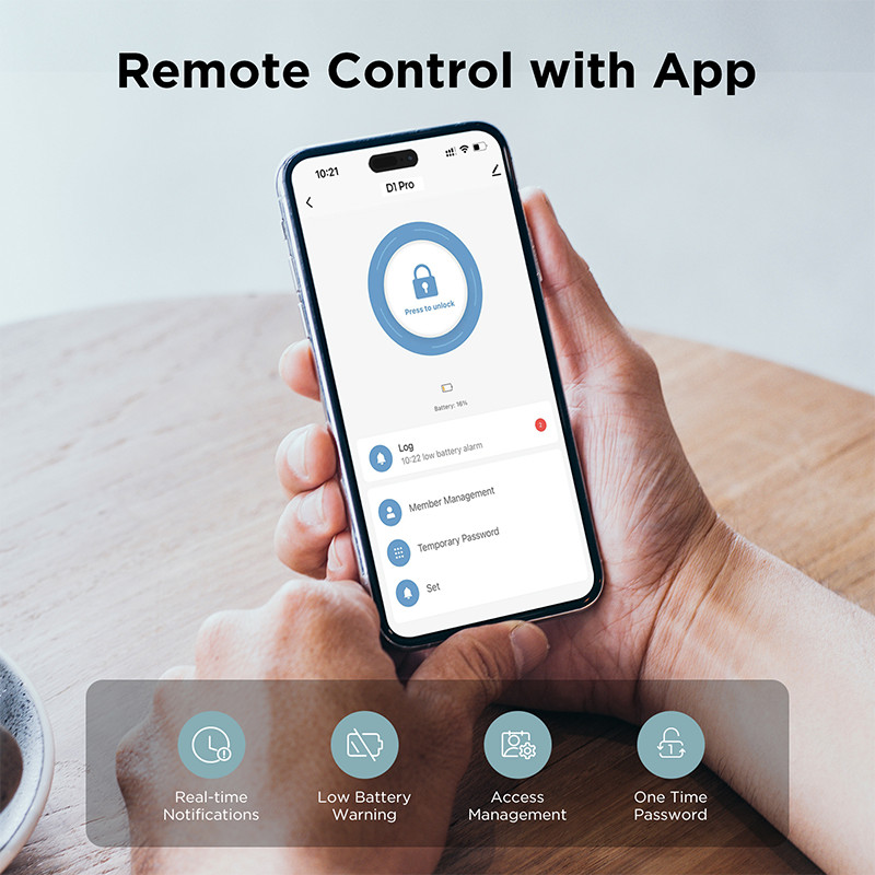 Keyless Smart Door Lock Plam Vein Unlock APP Remote Control Keyless Entry