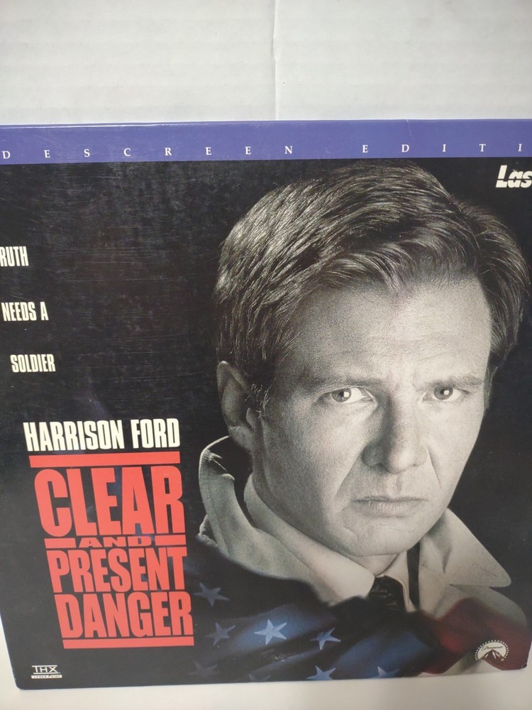 Clear and Present Danger (Laserdisc, 1995, Widescreen Edition) Harrison Ford