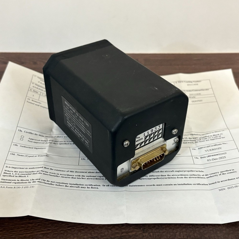 Narco ID 825 Indicator With New 8130-3