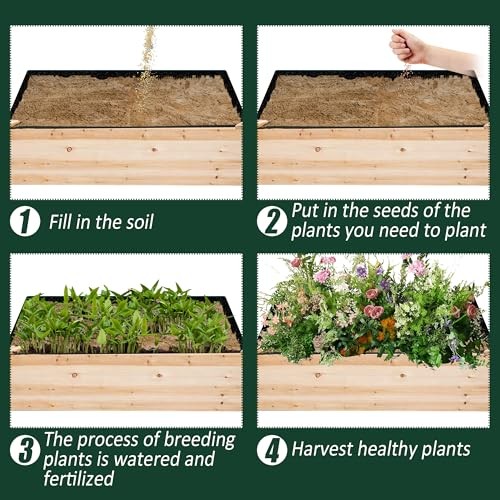 Garden Bed Liner () 4ft x 2ft x 1ft 1PCS