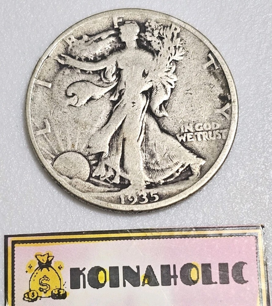 1935 D Walking Liberty Half Dollar In VF Condition, Pulled From Storage Fast 🚢
