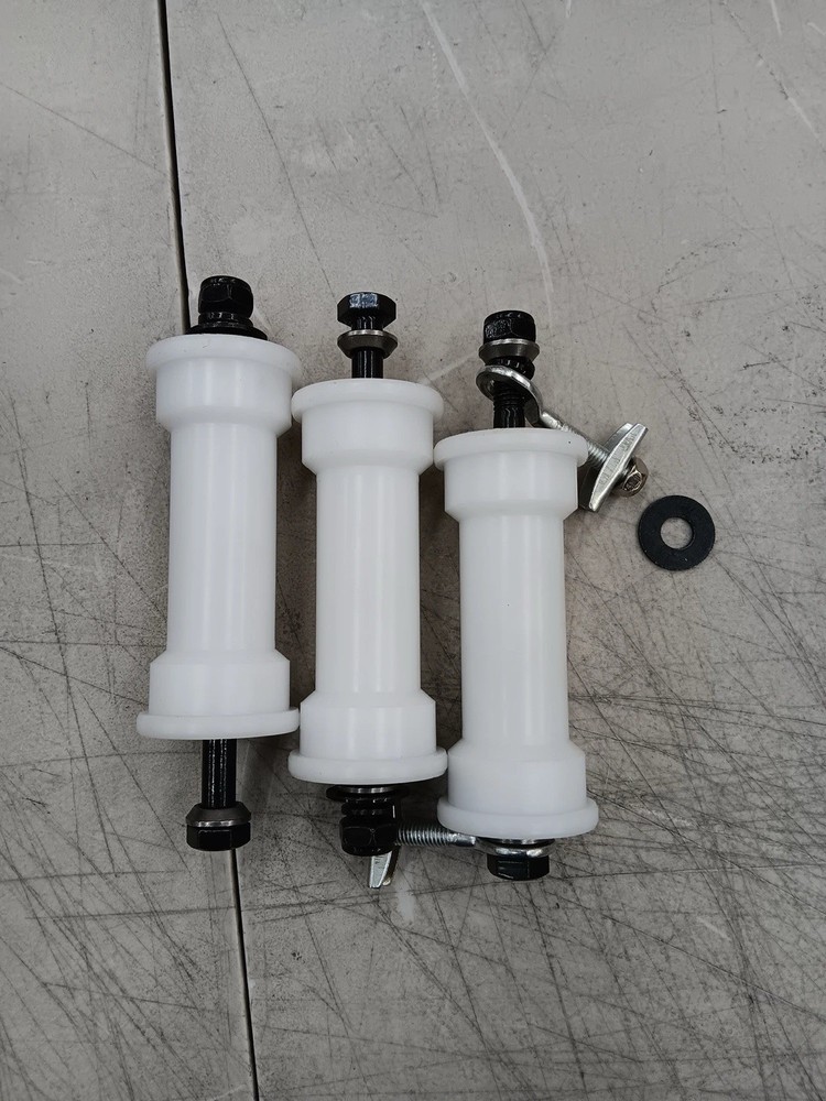 Three Concept 2 Rower Top Seat Rollers replacement part for model C D E