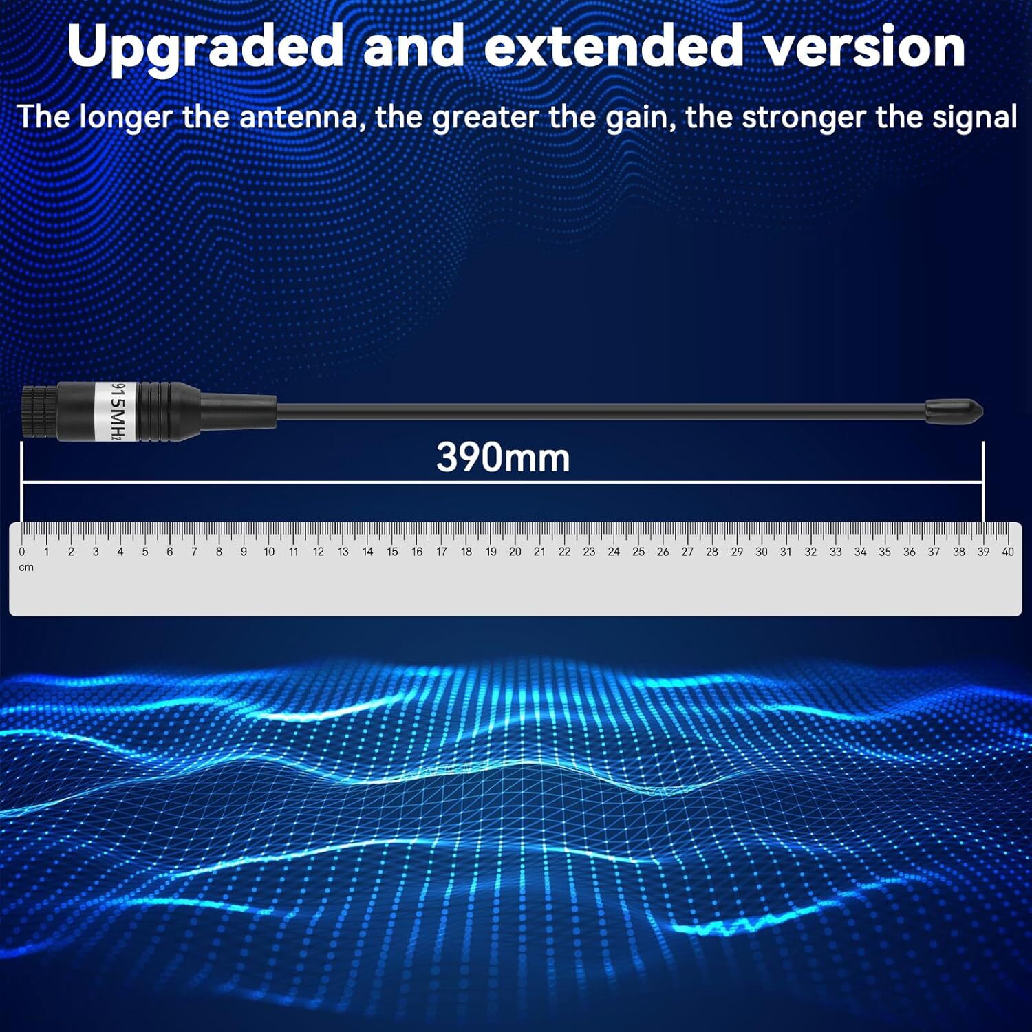 For Meshtastic LoRa Antenna 915MHz 10dBi Gain Long Range Soft Whip with SMA Male