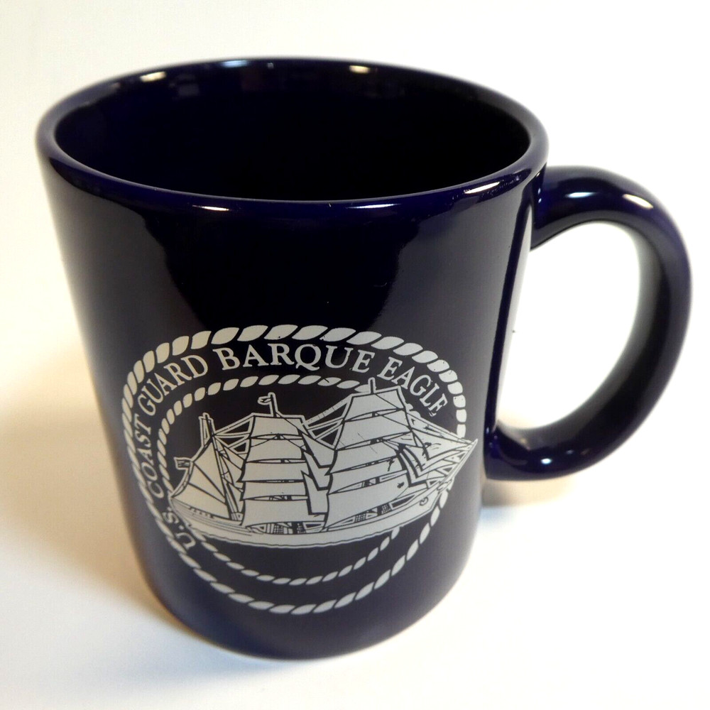 US Coast Guard Barque Eagle Blue Coffee Mug Ceramic USCG