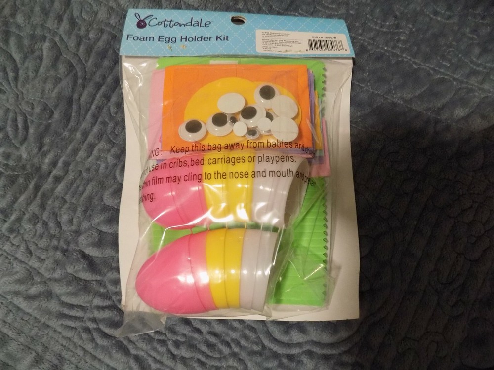 Cottondale Foam Egg Holder Kit ~ Makes 6 Eggs ~ New
