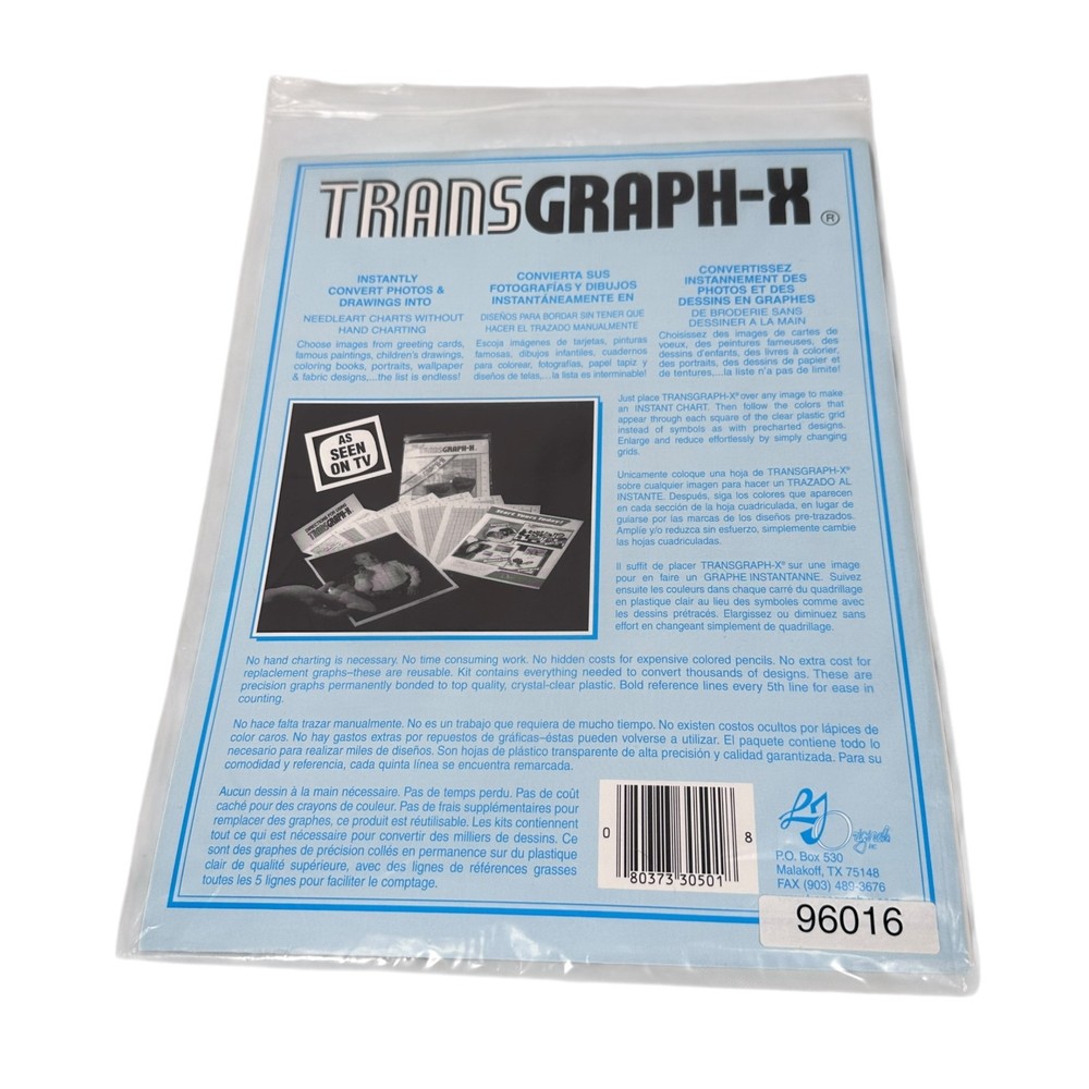 TransGraph-X Design Your Own Counted Needleart Kit 6 Sheets with Instructions