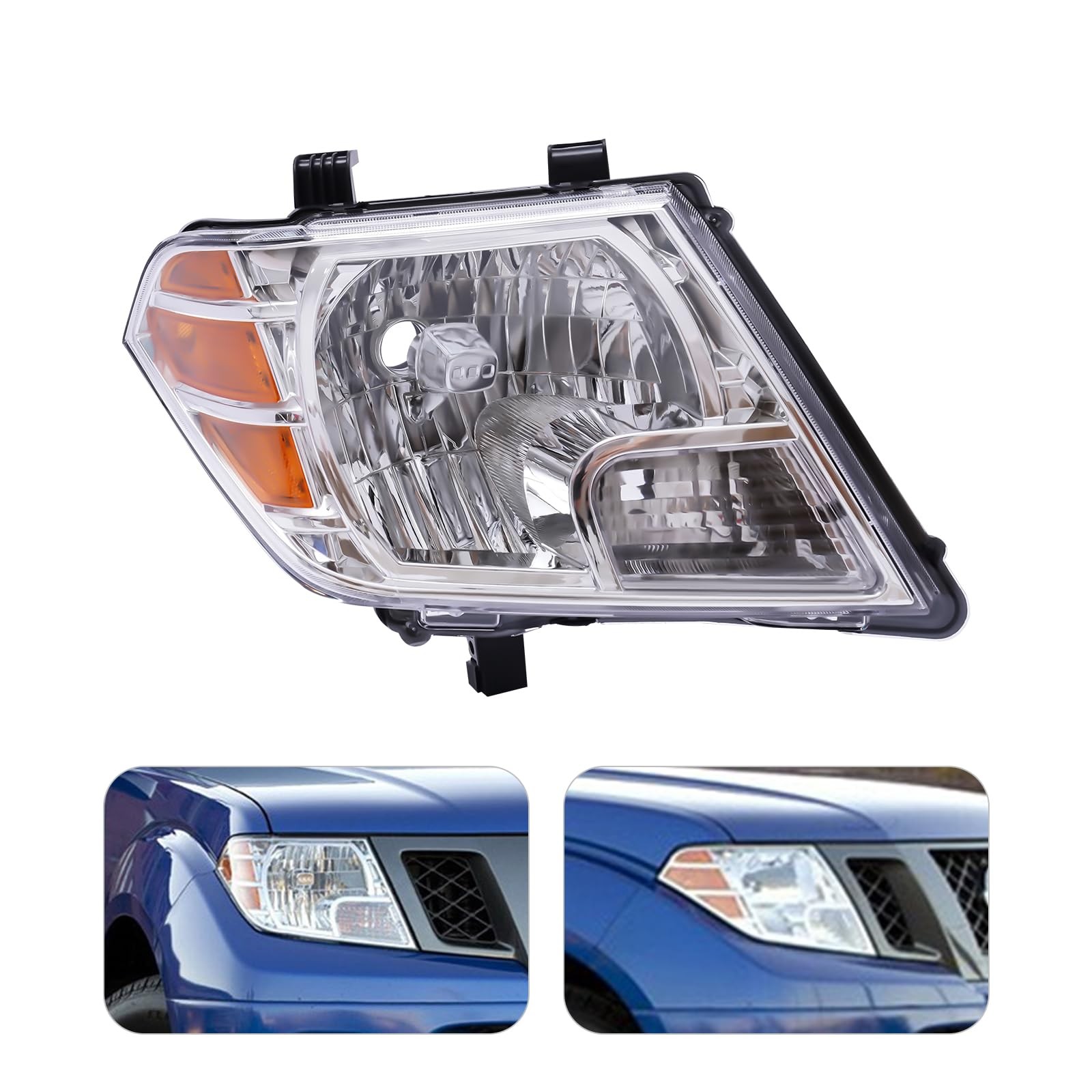 Headlight Assembly For Nissan Frontier Pickup Truck Halogen Headlights (RH)