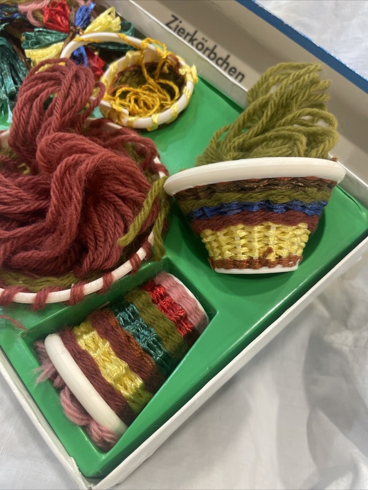 Vintage German Knit Work Basket Kit