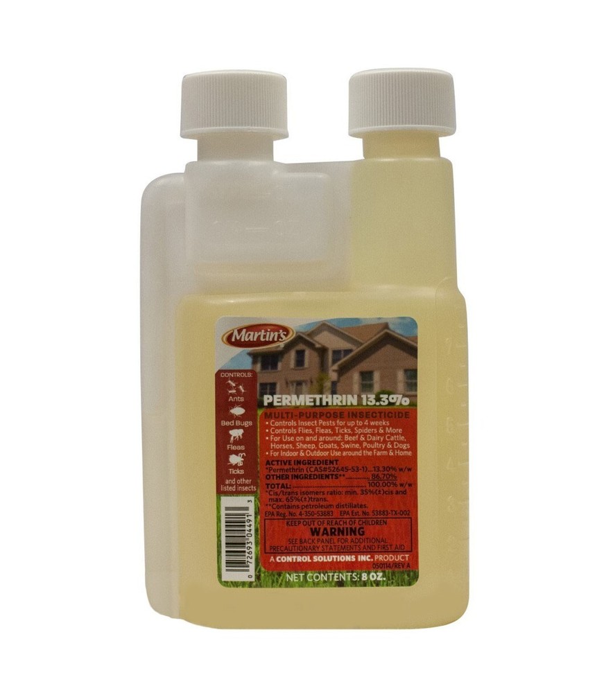 Martin's Permethrin 13.3% Multi-Purpose Insecticide 8 fl oz by Control Solutions