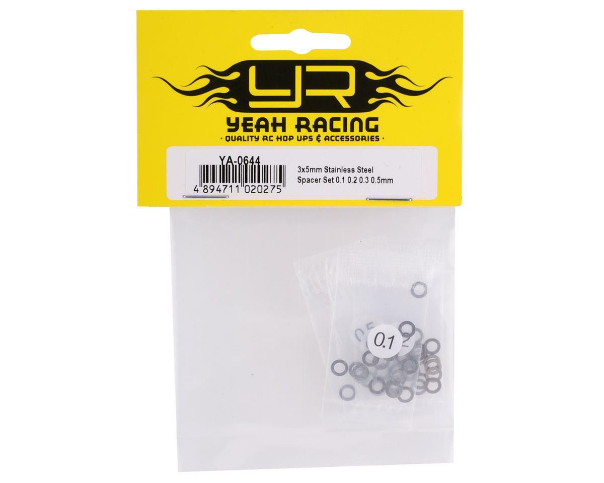 Yeah Racing 3x5mm Stainless Steel Shim Set (40) (0.1, 0.2, 0.3, 0.5mm)