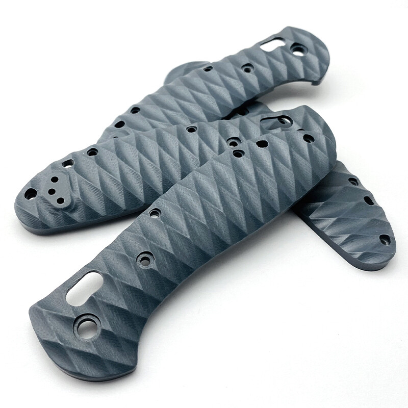 G10 Scaly Pattern Handle Scales + Supporting Shafts for Benchmade Griptilian 551