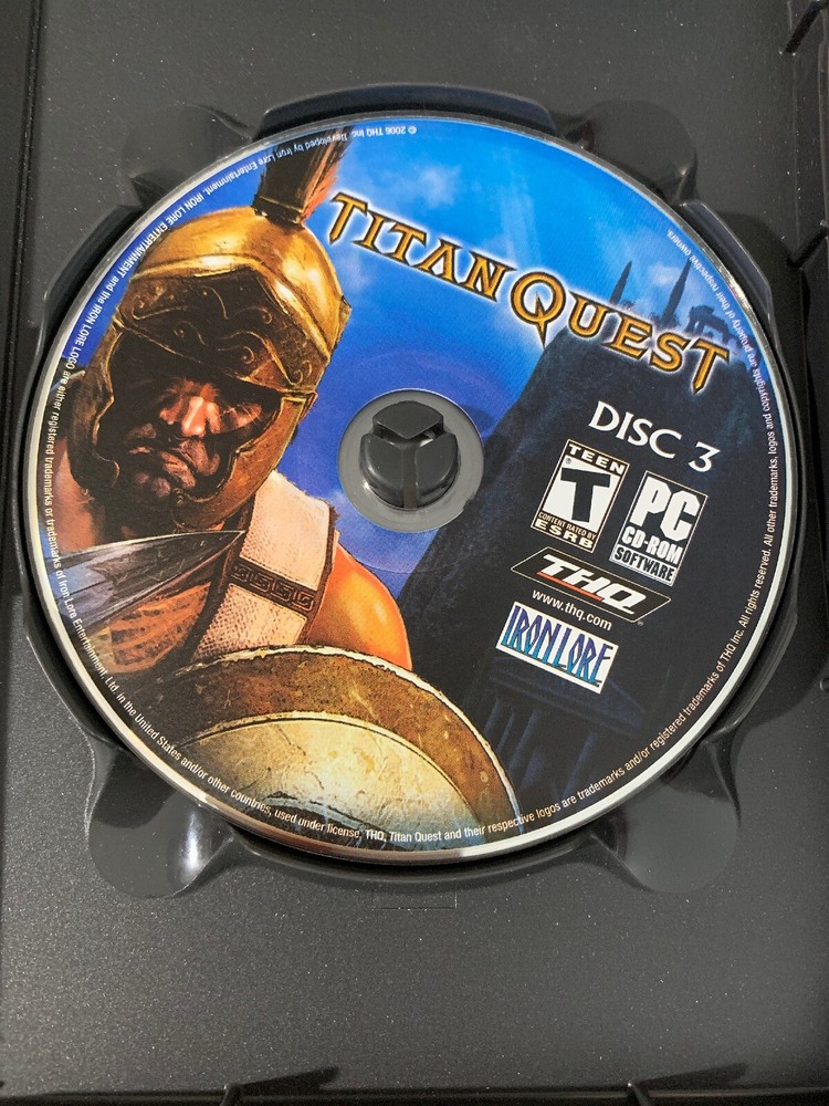 Titan Quest Computer Software Missing Disc 1