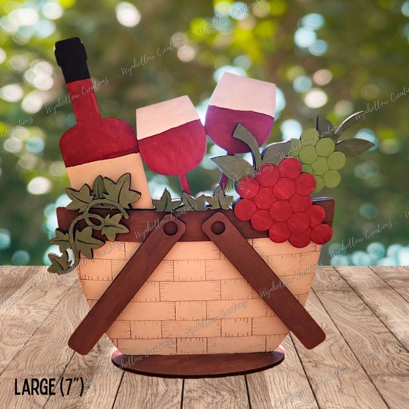 Wine and Grapes Interchangeable Basket Insert
