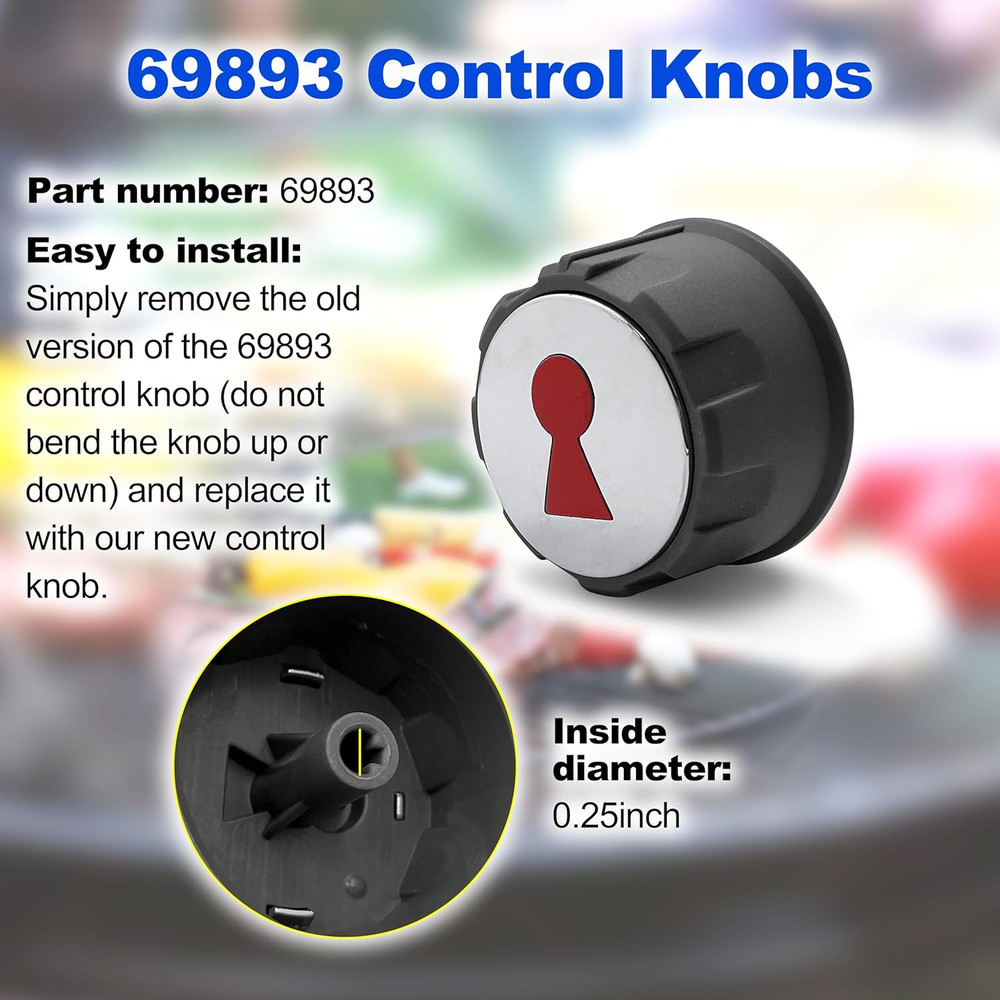 Control Knobs 69893 Compatible with Weber Spirit 200 & 300 Series (With up Front