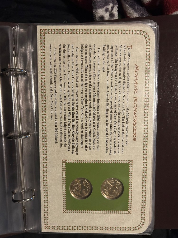 Complete set Sacagawea dollar coins pcs 2009-2015