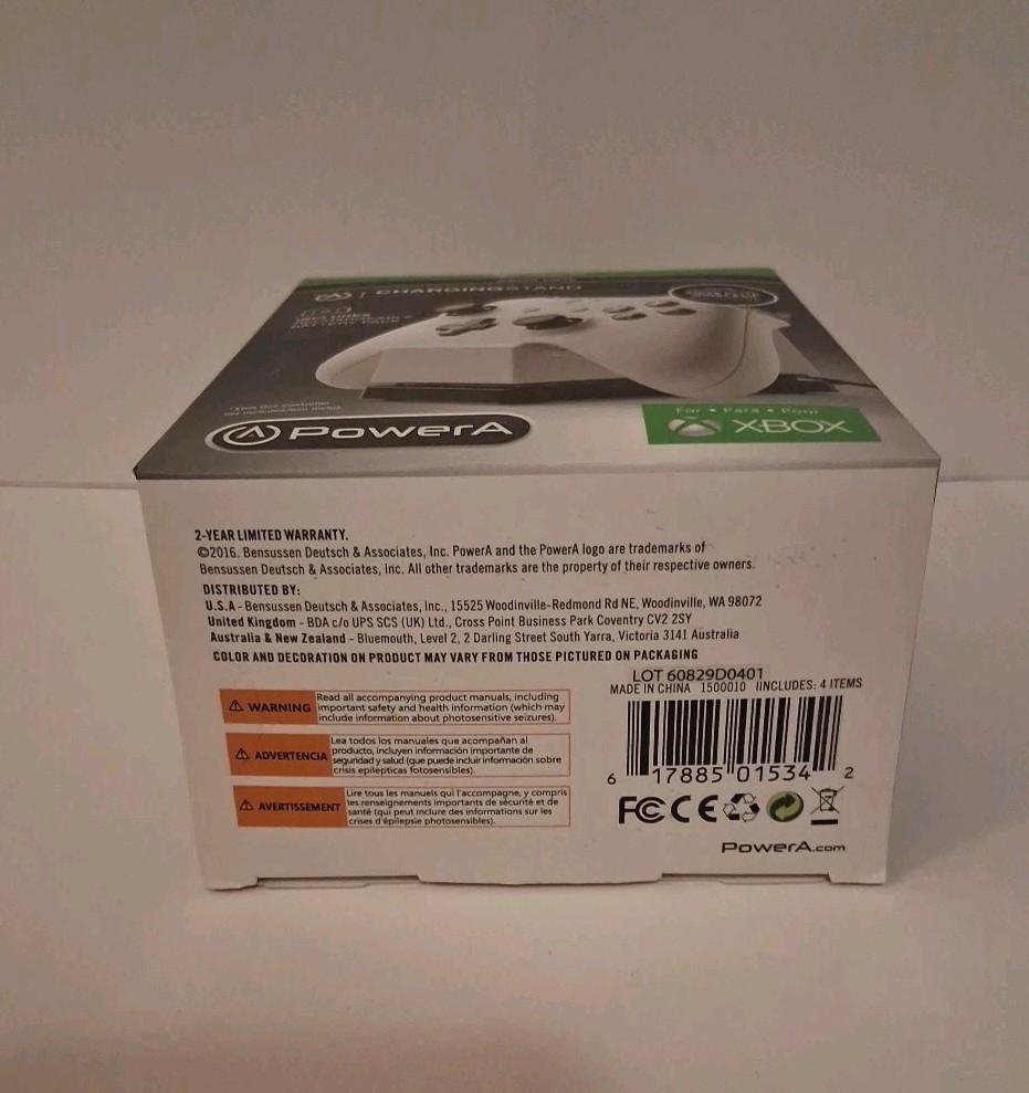 PowerA Charging Stand: Xbox One & Elite Wireless Controller White NEW-OPEN BOX