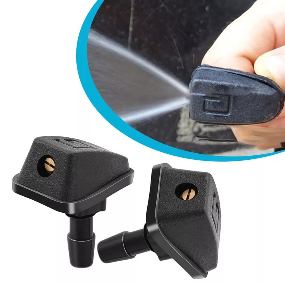 Front hood spray nozzle kit 2PCS for effective windshield cleaning solution