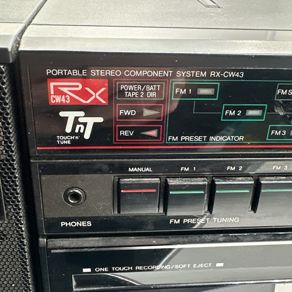 Panasonic RX-CW43 Dual Auto Reverse Stereo Cassette Record READ