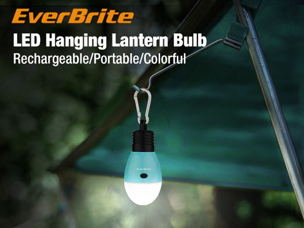 EverBrite 2PACK Rechargeable Camping LED Bulb USB LED Tent Light 3 Lighting Mode