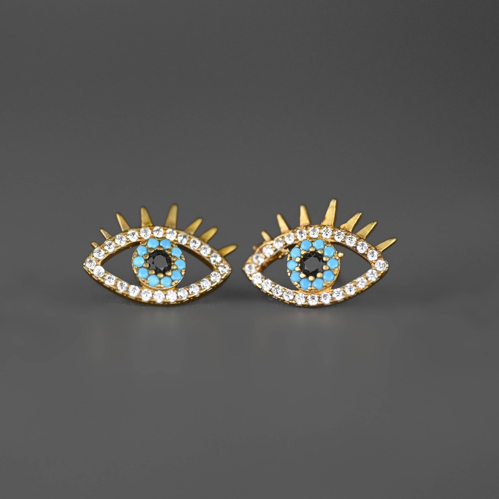 Pave Crystal Eye Studs
