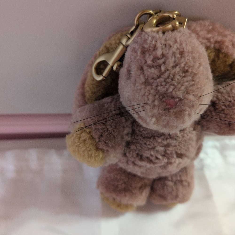Coach Rabbit Plush Charm