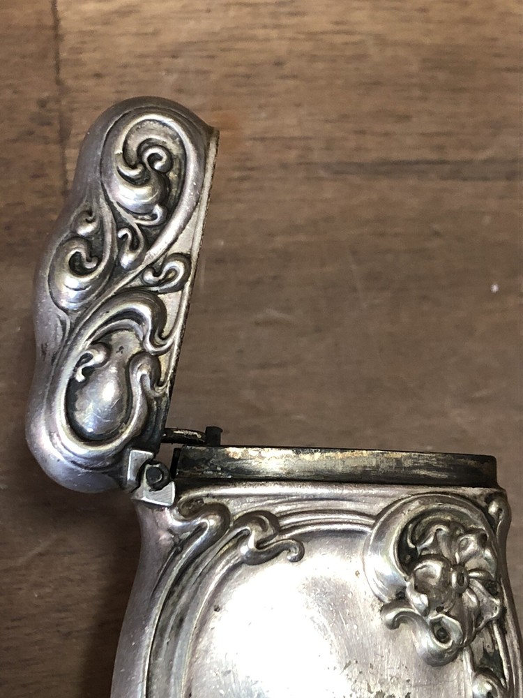 Antique Silver Match Safe Vesta Case