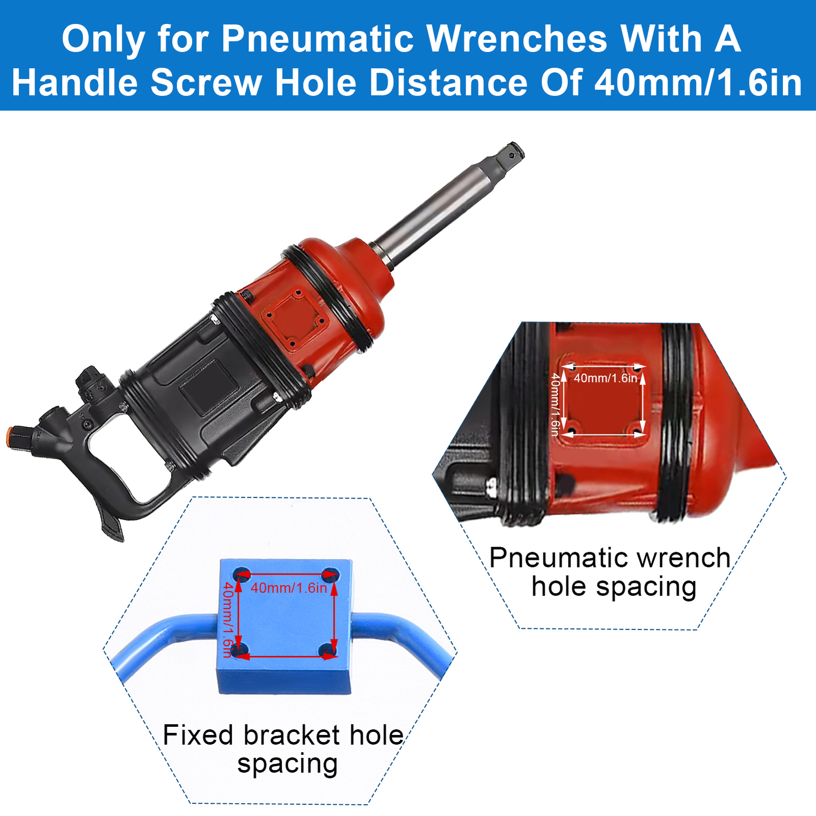 Mobile Impact Wrench Stand Air Impact Holder Rack Heavy Duty Trucks Tool