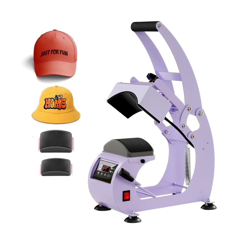 Hat Heat Press Machine for Caps, Hat Press with Presice Temp Timer Control & ...