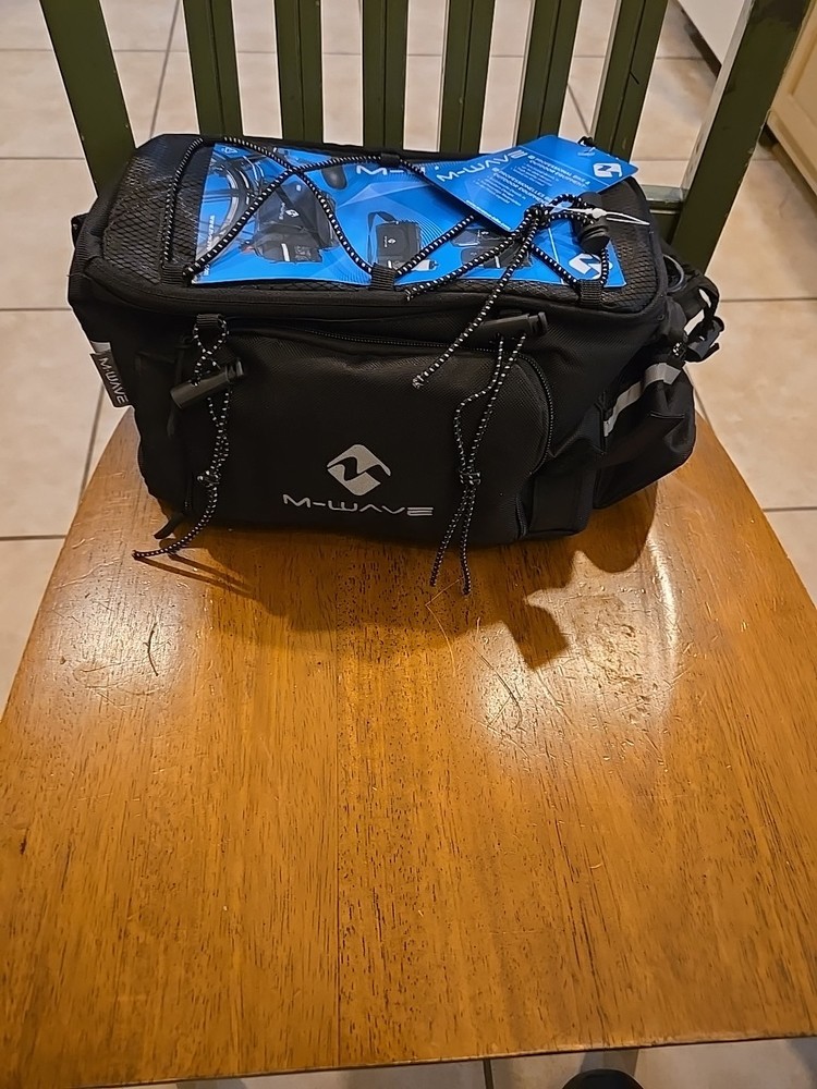 M-Wave Amsterdam Expandable Trunk Bag Black NWT