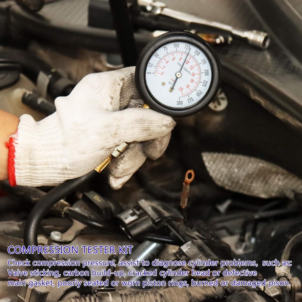 Cylinder Compression Tester with Extensions