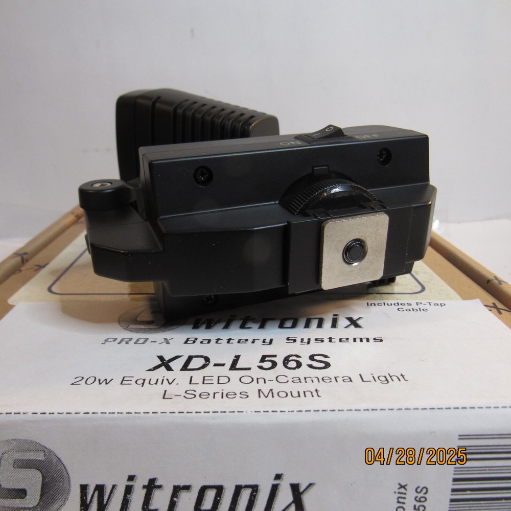 Switronix XD-L56S LED On-Camera Light, Pro X Battery Systems - Includes P TAP