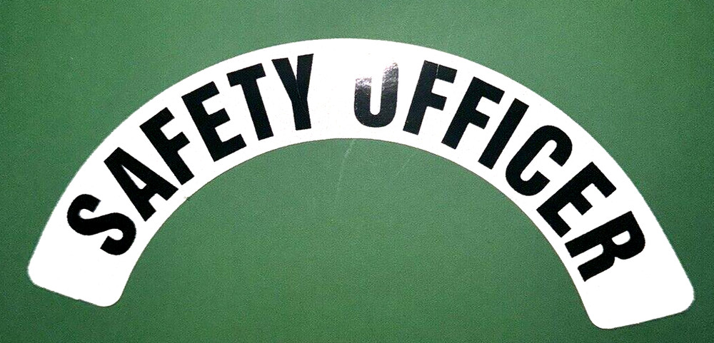FIREFIGHTER HELMET DECALS CRESCENT (SAFETY OFFICER)